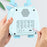 JS2726D Cute Cartoon Elk Kids Children Sleep Training Alarm Clock LED Night Light Digital Clock - Baby Blue - 6