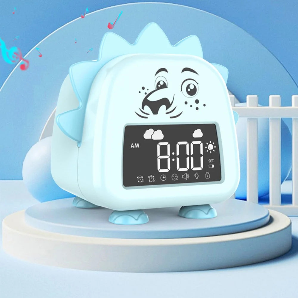 JS2726A Lion-shaped Children's Alarm Clock Multifunction Sleep Training Tool Creative Electronic Clock - 2