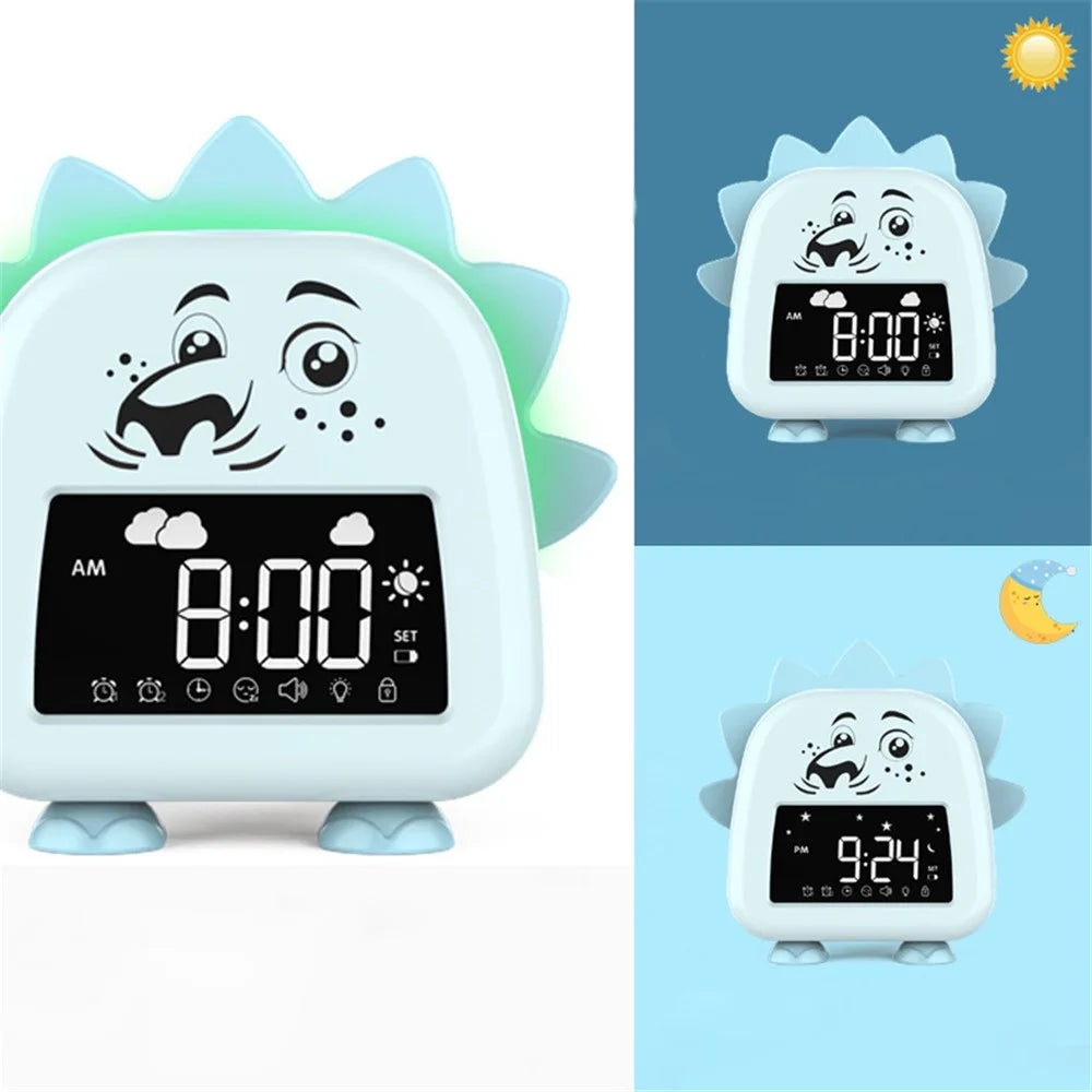 JS2726A Lion-shaped Children's Alarm Clock Multifunction Sleep Training Tool Creative Electronic Clock - 4