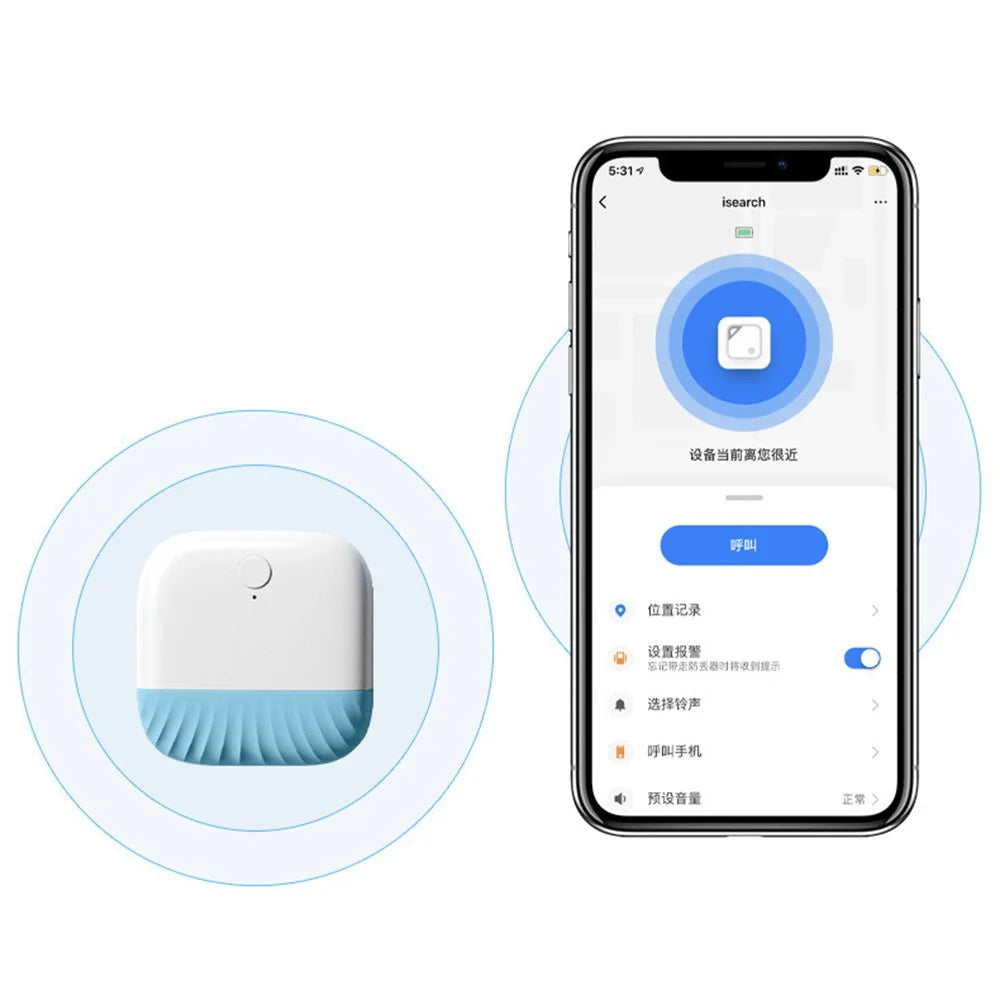 B600 Bluetooth-compatible Key Finder Key Locator Device with App Anti-Lost Keychain Tracker Device for Phone Bag Remote Controller Wallet - Black - 3