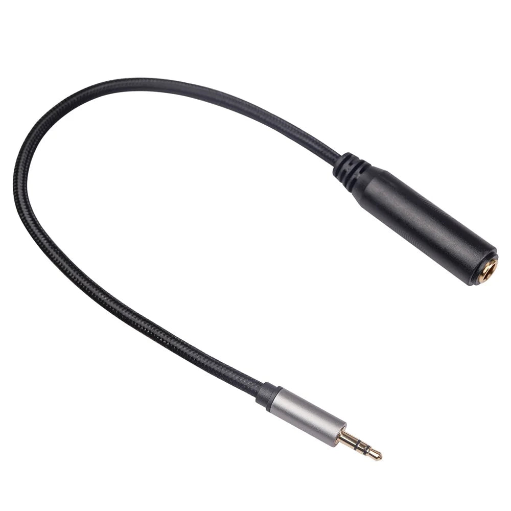 2Pcs/Set 3662B-02-03 3.5mm Male to 6.35mm Female 1/8 to 1/4 Stereo Audio Adapter for Amplifiers Guitar Piano Home Theater Devices - 3