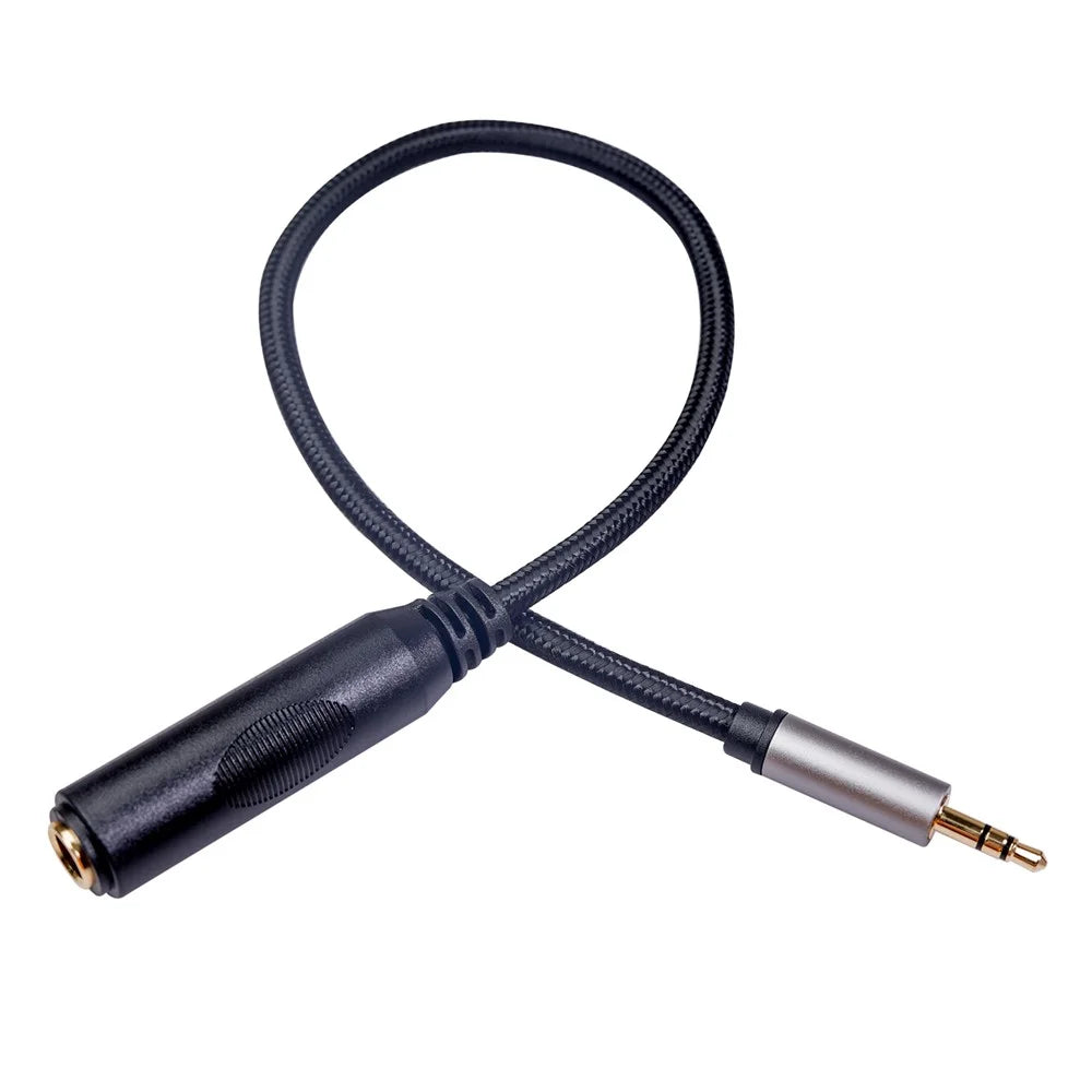 2Pcs/Set 3662B-02-03 3.5mm Male to 6.35mm Female 1/8 to 1/4 Stereo Audio Adapter for Amplifiers Guitar Piano Home Theater Devices - 4