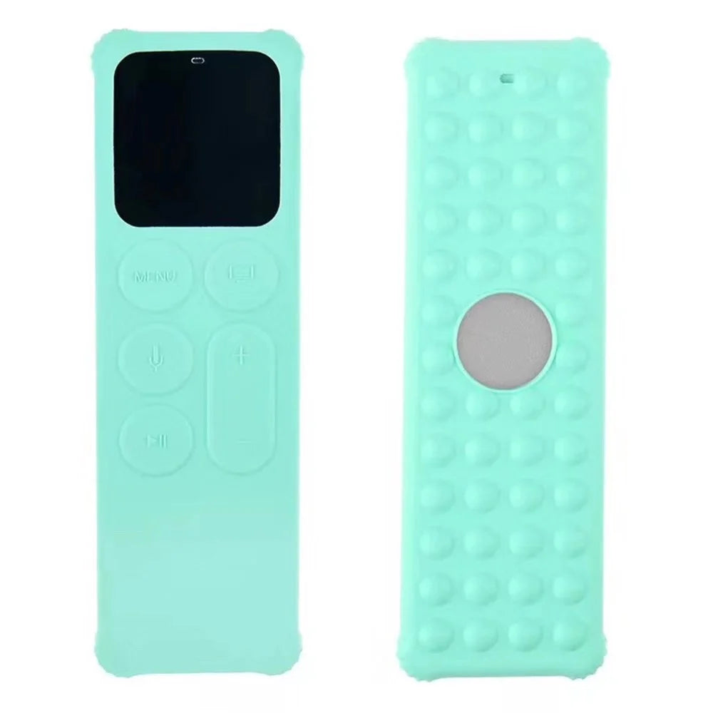 For Apple TV 4 Silicone Anti-drop Remote Controller Cover Anti-slip Protective Sleeve - Green - 1