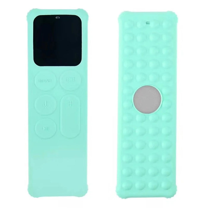 For Apple TV 4 Silicone Anti-drop Remote Controller Cover Anti-slip Protective Sleeve - Green - 1