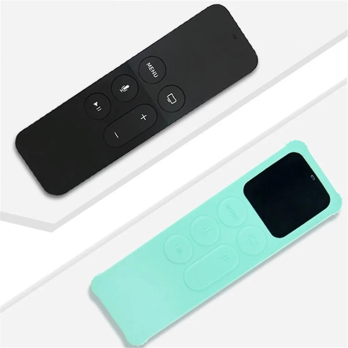 For Apple TV 4 Silicone Anti-drop Remote Controller Cover Anti-slip Protective Sleeve - Green - 5
