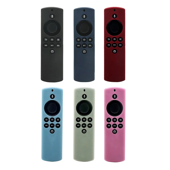 For Amazon Alexa Fire TV Stick Lite + AirTag 2-in-1 Washable Flexible Silicone Case - Black - 7