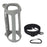 For JBL Flip 6 Silicone Carrying Case Bluetooth-compatible Speaker Protective Cover with Shoulder Strap and Carabiner - Grey - 1