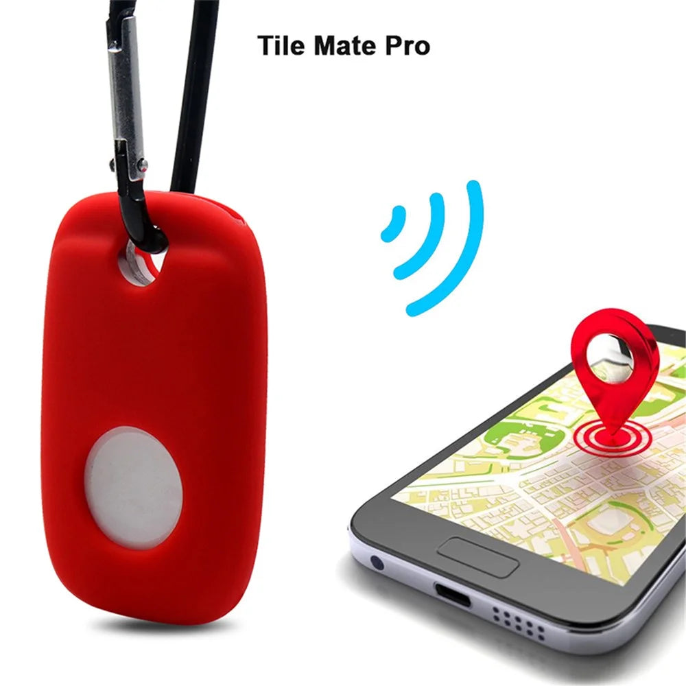 For Tile Mate Pro (2022) Bluetooth-compatible Tracker Anti-scratch Silicone Case Accessory Protective Cover Sleeve - White - 3