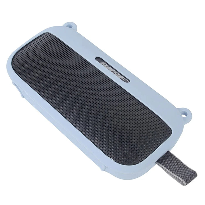 Bluetooth-compatible Speaker Protective Case for Bose SoundLink Flex Soft Silicone Case with Shoulder Strap - Baby Blue - 2