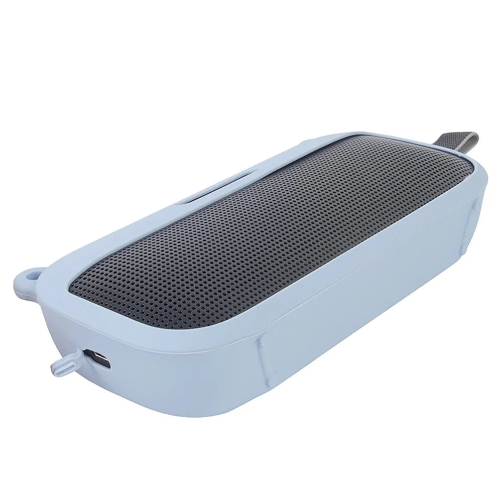 Bluetooth-compatible Speaker Protective Case for Bose SoundLink Flex Soft Silicone Case with Shoulder Strap - Baby Blue - 3