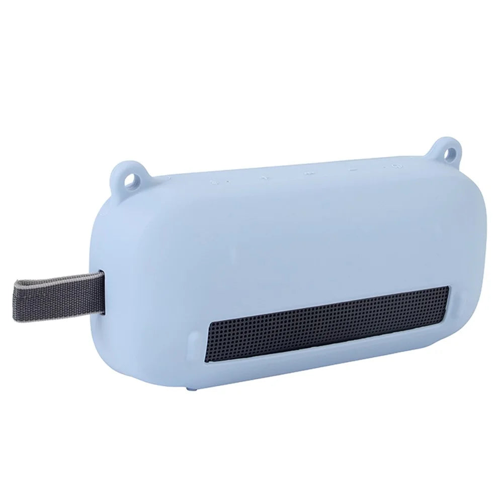 Bluetooth-compatible Speaker Protective Case for Bose SoundLink Flex Soft Silicone Case with Shoulder Strap - Baby Blue - 4