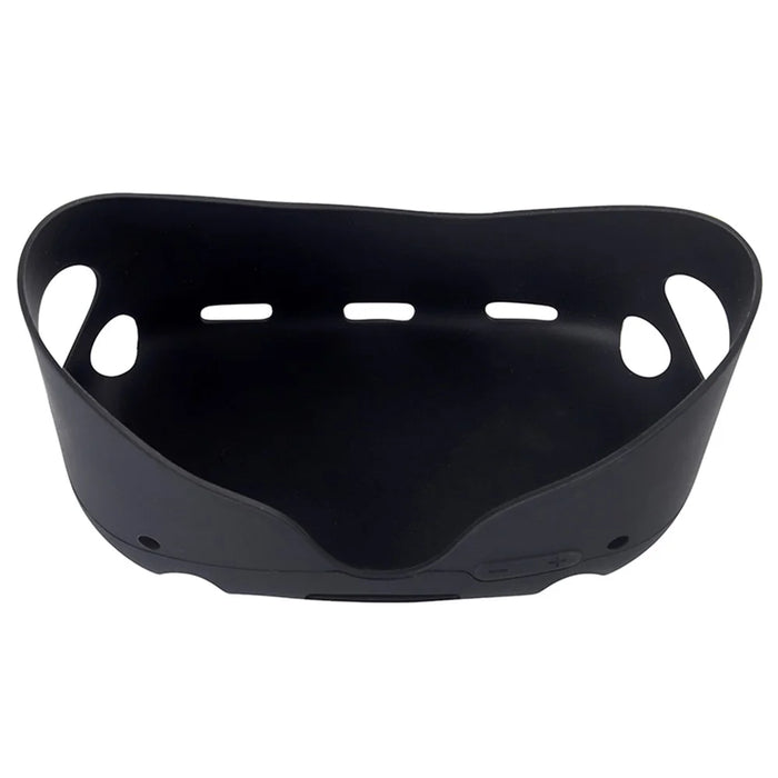 For Oculus Quest 2 VR Headset Silicone Protective Cover Skin Case with Eye Mask - Black - 2