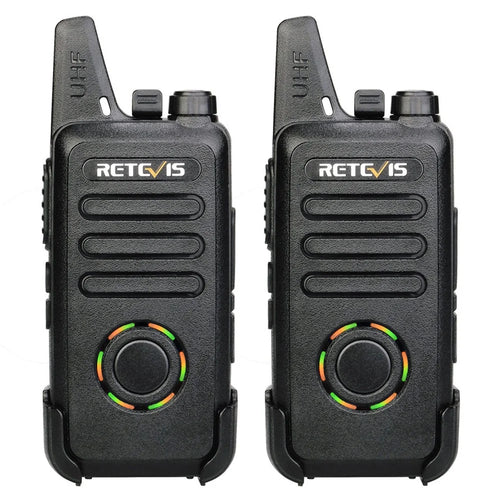 RETEVIS RT22S 2Pcs/Set Mini Walkie-Talkie Portable Wireless Two Way Radio for Restaurant Construction Site Hotel - 1
