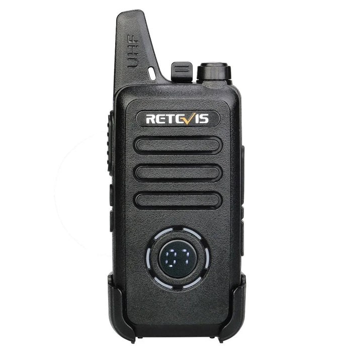 RETEVIS RT22S 2Pcs/Set Mini Walkie-Talkie Portable Wireless Two Way Radio for Restaurant Construction Site Hotel - 2