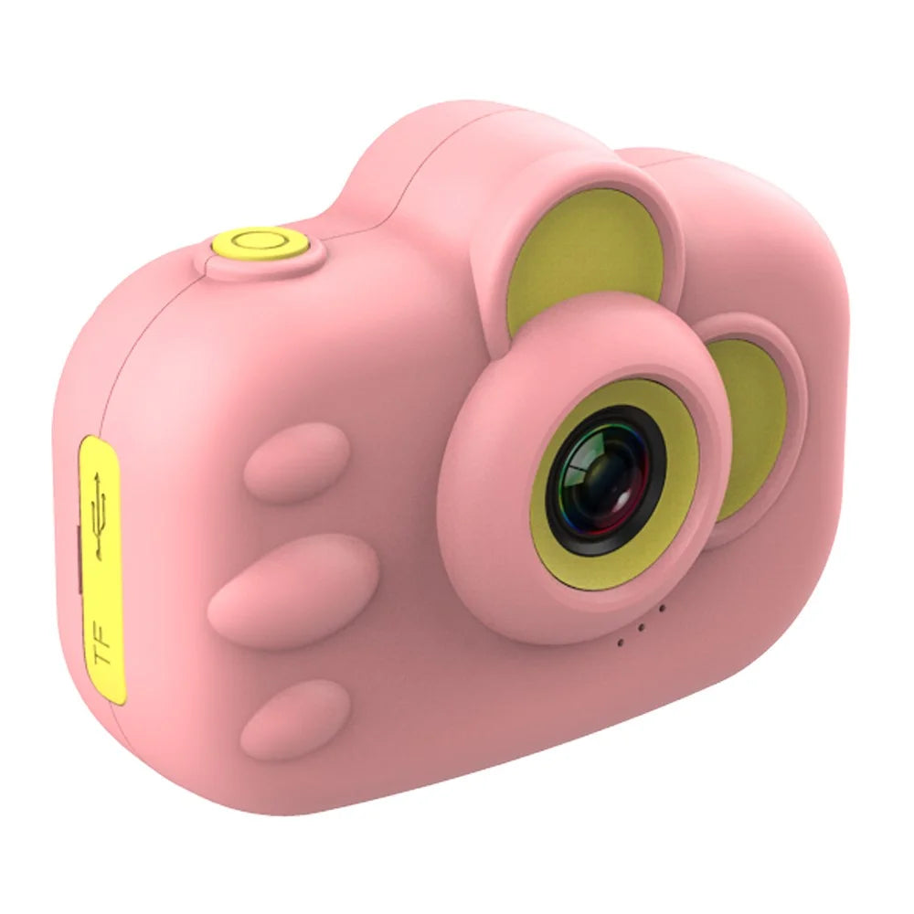 ET02 Cartoon 2.0 inch Screen Children Camera Rechargeable HD Wide Angle Digital Camera Camcorder Kids Gift - Pink - 4