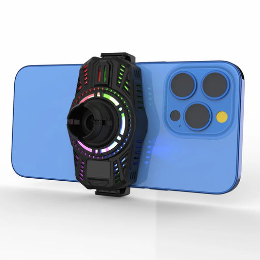 R-JUST HZ20 Smartphone Radiator Coolers Universal Cell Phone Mini Cooling Fan for Mobile Phone - Black - 1