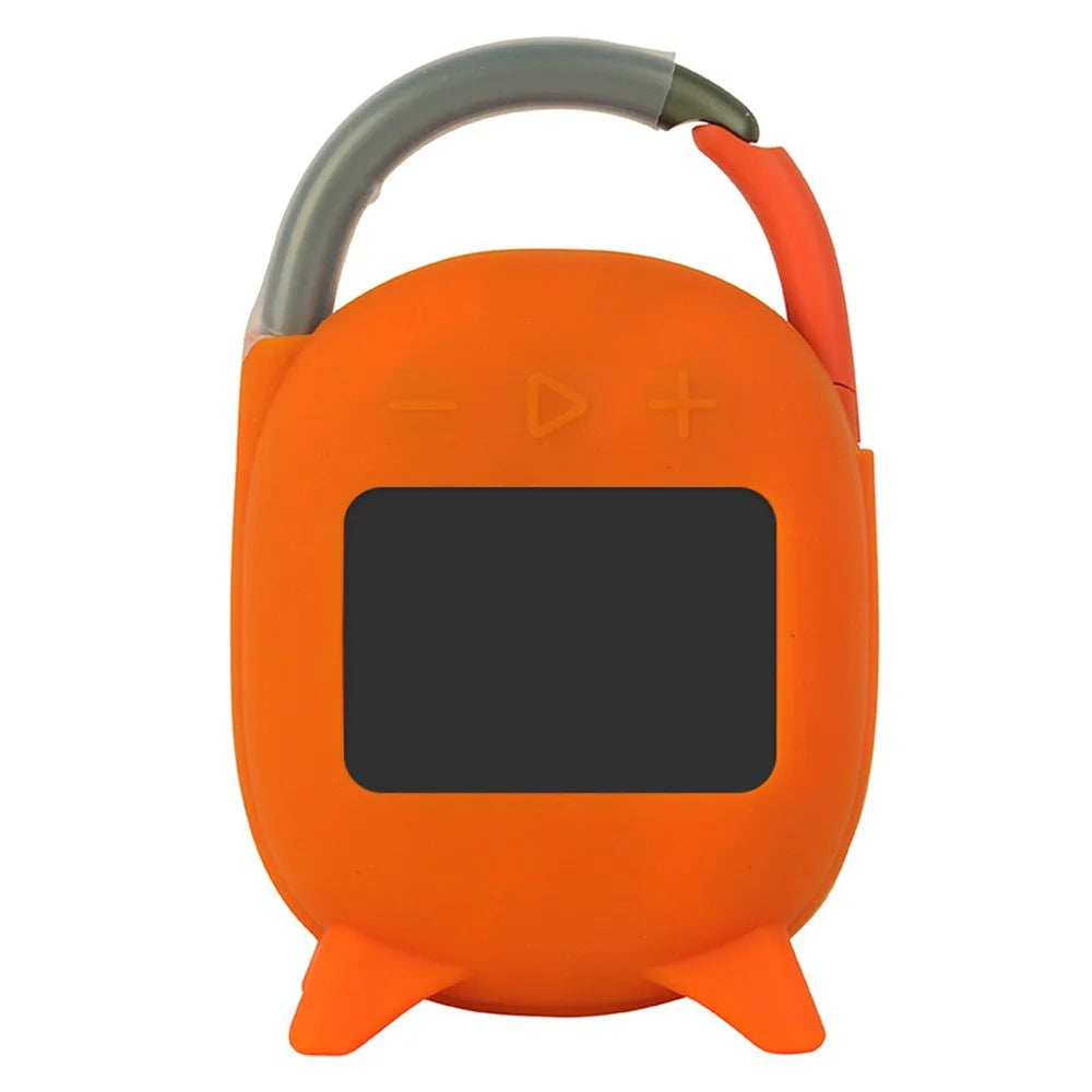 For JBL Flip 4 Soft Silicone Cover Bluetooth-compatible Speaker Scratch Proof Protective Case - Orange - 1