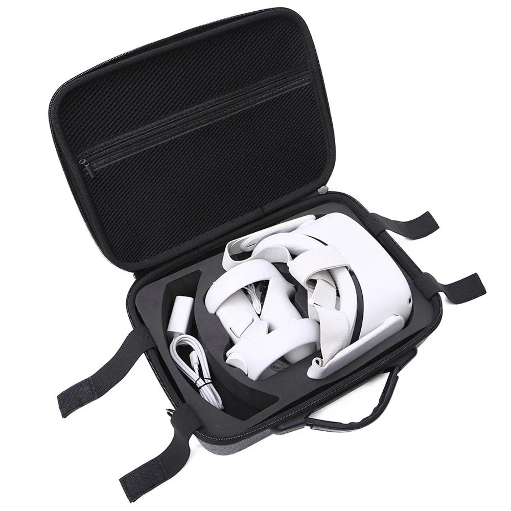BKANO Hard Carrying Box Handbag Compatible for Oculus Quest 2 VR Accessories Travel and Home Organization Case Shoulder Bag - 5