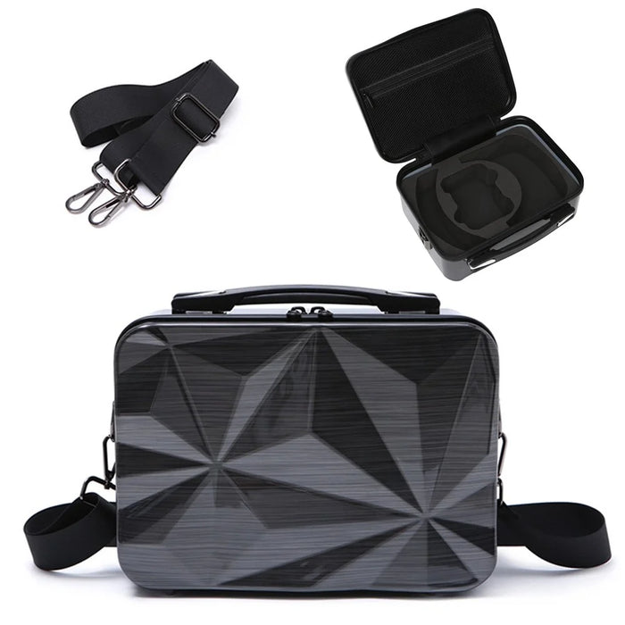 BKANO VR Glasses Carry Case for Oculus Quest 2 Brushed Shockproof Bag Portable Accessories Organization Box - Black - 1