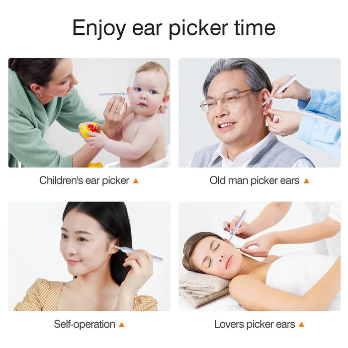INSKAM FIND B Visual Ear Wax Removal Tool Visual Ear Cleaner Digital Otoscope with Ear Cleaning Tool - White - 7