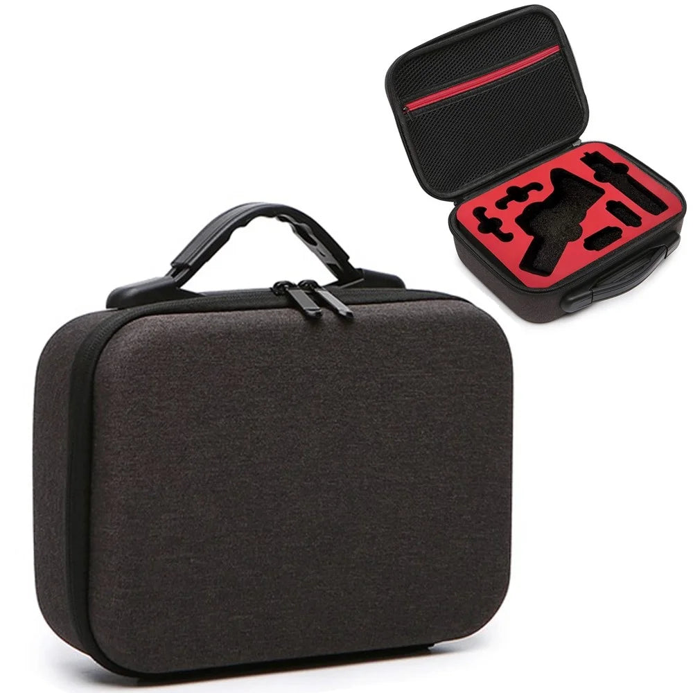 BKANO Storage Handbag for DJI OM 5 Shockproof Nylon Hard EVA Carrying Case Portable Box - Red - 1