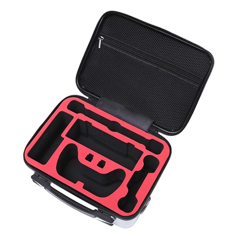 For Nintendo Switch Game Console and Accessories Shockproof Hard Shell Tote Storage Bag Carrying Case with Shoulder Strap - Black - 2
