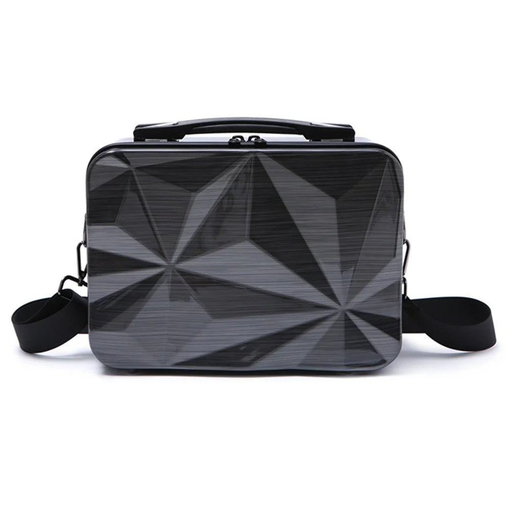 For Nintendo Switch Game Console and Accessories Shockproof Hard Shell Tote Storage Bag Carrying Case with Shoulder Strap - Black - 7