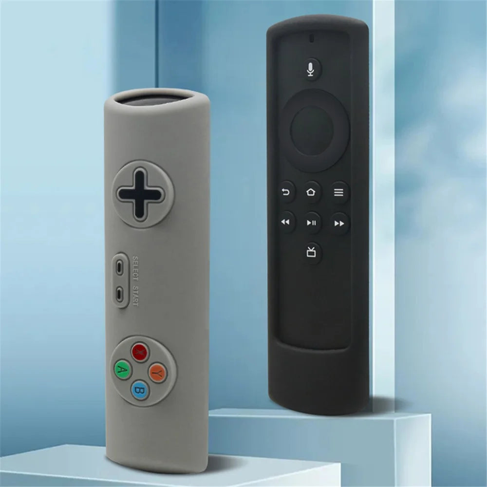 Shockproof Remote Controller Sleeve Anti-drop Silicone Cover for Amazon 2021 Fire TV Stick (3rd Gen) - Grey - 2