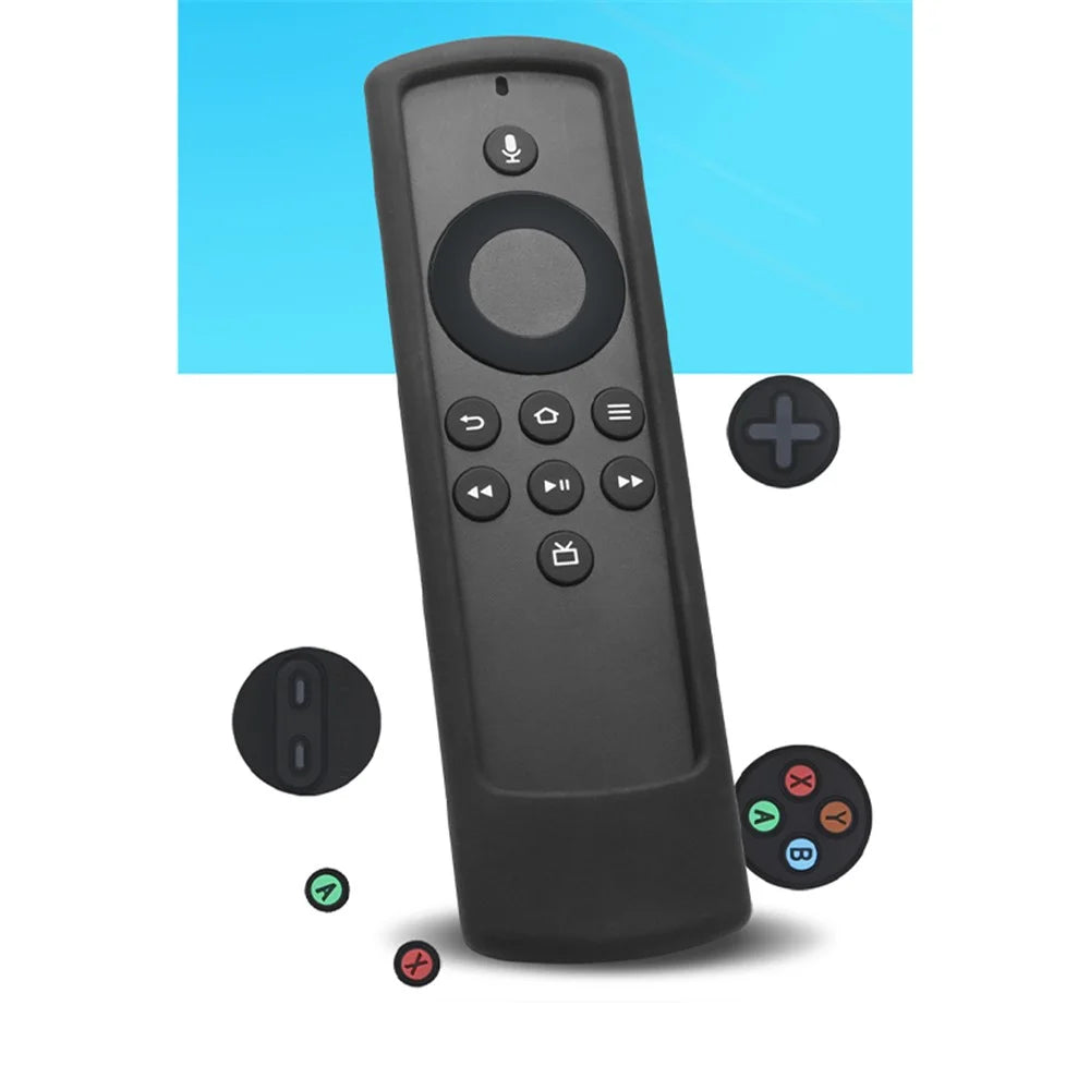 Shockproof Remote Controller Sleeve Anti-drop Silicone Cover for Amazon 2021 Fire TV Stick (3rd Gen) - Grey - 3