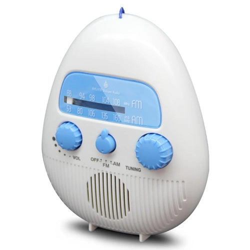 SY-900 Portable AM FM Radio Bathroom Kitchen IPX4 Waterproof Bass Sound Radio with Lanyard - 1