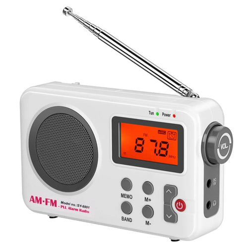 SY-8801 Portable Retro AM FM Radio HD LCD Screen HiFi Sound Loud Speaker Short Wave Radio - 1