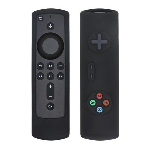 For Amazon Fire TV Stick 4K Remote Controller Protective Silicone Case Shockproof Anti-drop Cover - Black - 1