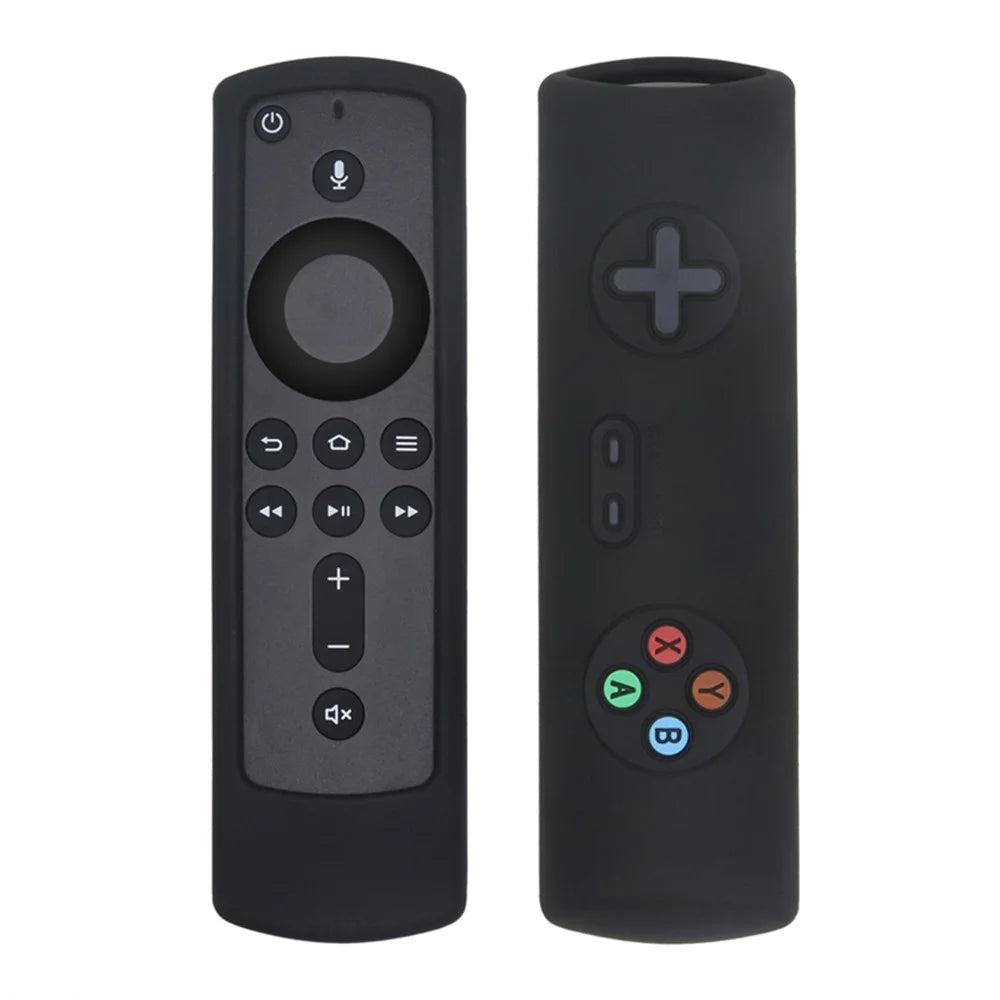 For Amazon Fire TV Stick 4K Remote Controller Protective Silicone Case Shockproof Anti-drop Cover - Black - 1