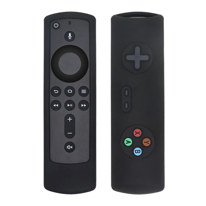For Amazon Fire TV Stick 4K Remote Controller Protective Silicone Case Shockproof Anti-drop Cover - Black - 1