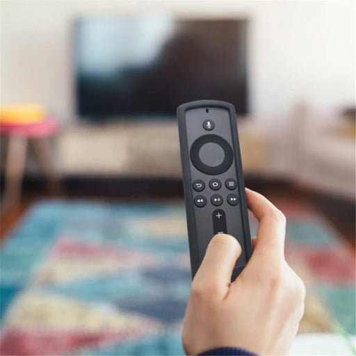 For Amazon Fire TV Stick 4K Remote Controller Protective Silicone Case Shockproof Anti-drop Cover - Black - 2