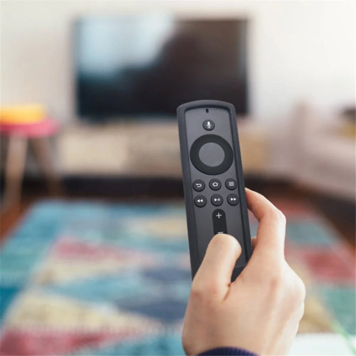 For Amazon Fire TV Stick 4K Remote Controller Protective Silicone Case Shockproof Anti-drop Cover - Black - 2