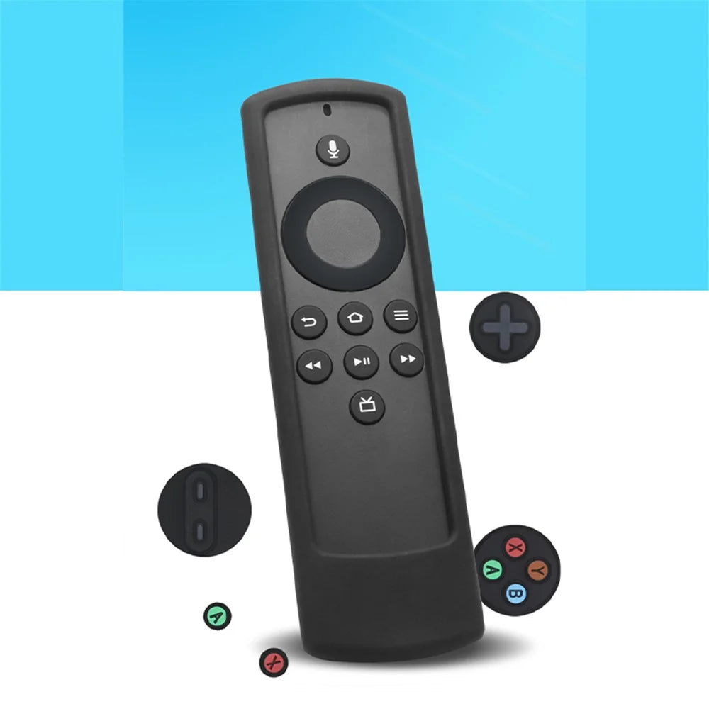 For Amazon Alexa Fire TV Stick Lite Remote Controller Silicone Protective Case Anti-drop Cover - Grey - 3
