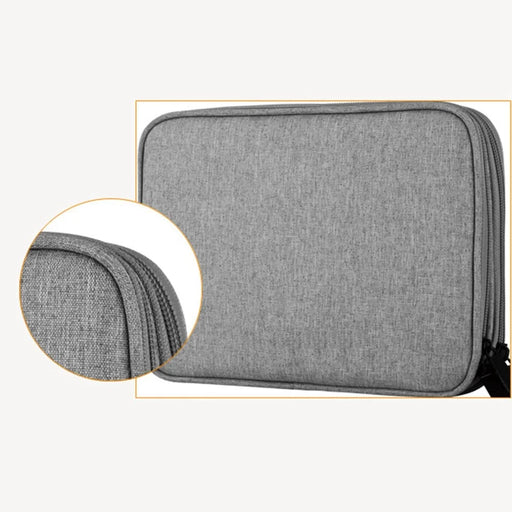 YOLINO QY-A013 Portable Travel Digital Accessories Carrying Bag Data Cable Power Bank Phone Zipper Storage Bag - Black - 2