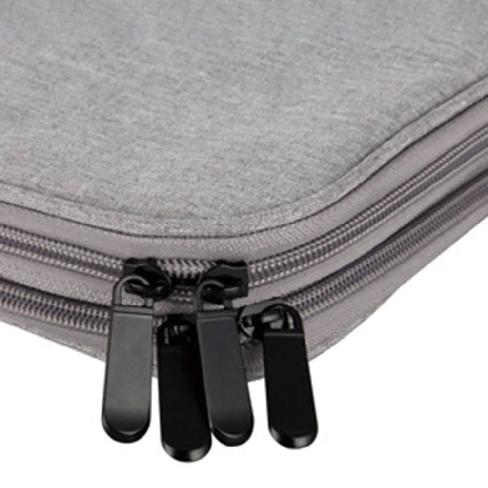 YOLINO QY-A013 Portable Travel Digital Accessories Carrying Bag Data Cable Power Bank Phone Zipper Storage Bag - Black - 4