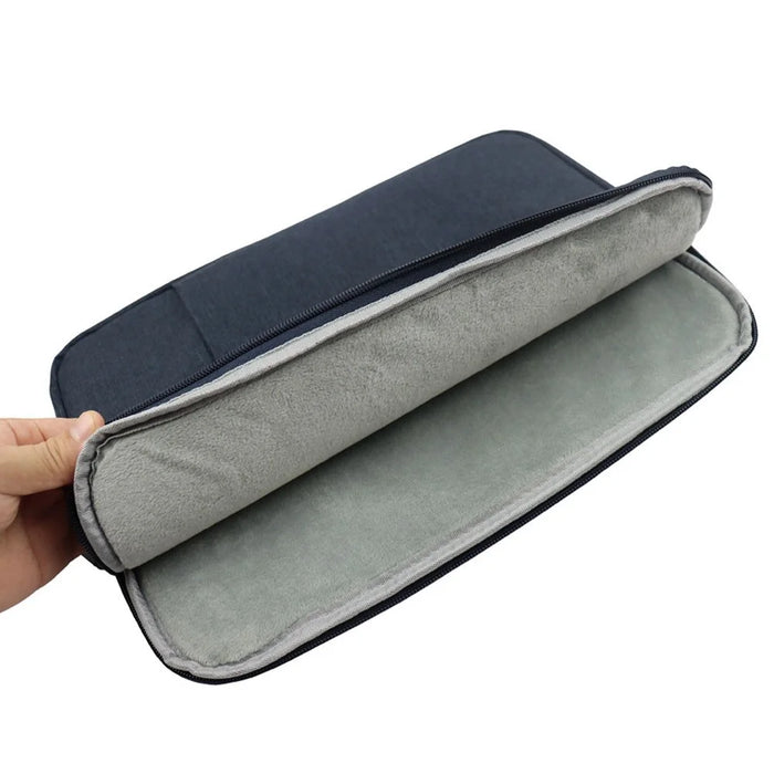 YOLINO QY-C016 Shockproof Sleeve Bag with Outer Pouch for 14-inch Laptops Portable Carry Case Anti-Scratch Storage Bag - Black - 7