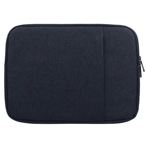 YOLINO QY-C016 Waterproof Sleeve Bag for 12-inch Laptops Portable Carry Case with Outer Pouch Anti-Scratch Storage Bag - Navy Blue - 1