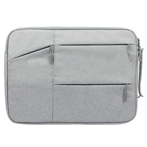 YOLINO QY-C009 Scratch Resistant Carry Case for 15.6-inch Laptops Portable Sleeve Bag Waterproof Storage Bag with 3 Outer Pouch/Handle - Grey - 1