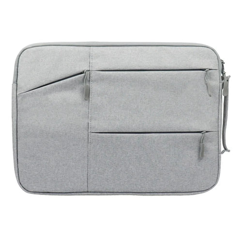 YOLINO QY-C009 Anti-Drop Carry Case with 3 Outer Pouch/Handle Wear-Resistant Sleeve Bag for 11.6-inch Laptops Portable Storage Bag - Grey - 1