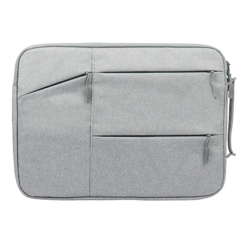 YOLINO QY-C009 Anti-Drop Carry Case with 3 Outer Pouch/Handle Wear-Resistant Sleeve Bag for 11.6-inch Laptops Portable Storage Bag - Grey - 1