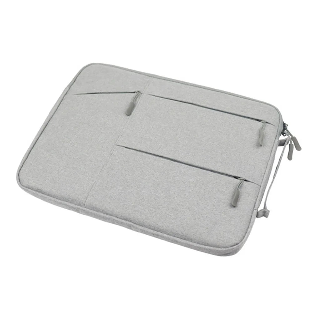 YOLINO QY-C009 Anti-Drop Carry Case with 3 Outer Pouch/Handle Wear-Resistant Sleeve Bag for 11.6-inch Laptops Portable Storage Bag - Grey - 7