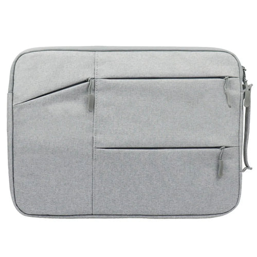YOLINO QY-C009 Wear-Resistant Carry Case Portable Sleeve Bag for 14-inch Laptops Anti-Drop Storage Bag with 3 Outer Pouch/Handle - Grey - 1