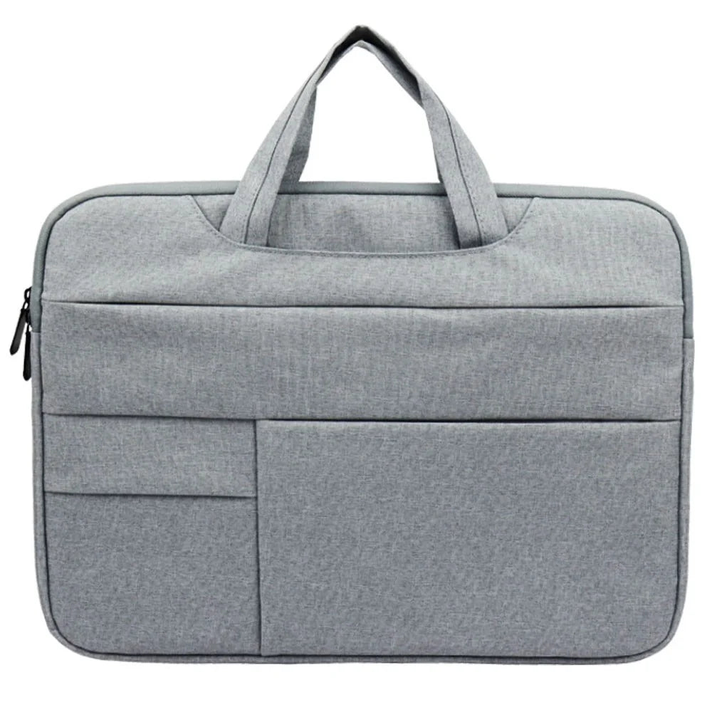 YOLINO QY-C015 15.6 inch Laptop Bag for Huawei Xiaomi MacBook Multifunction Simple Style Notebook Computer Sleeve with Hiding Handle Strap - Grey - 1