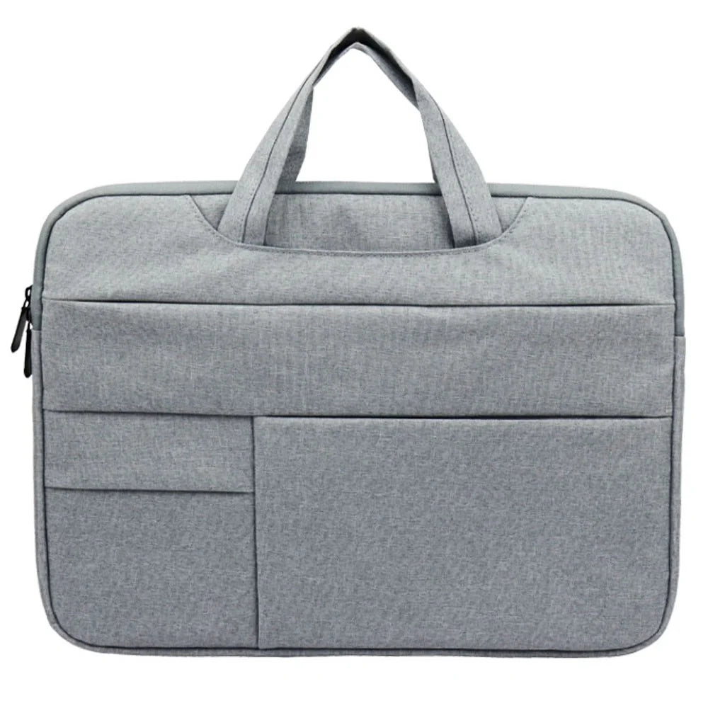 YOLINO QY-C015 13.3 inch Notebook Computer Bag Business Style Laptop Sleeve with Hiding Handle Strap - Grey - 1