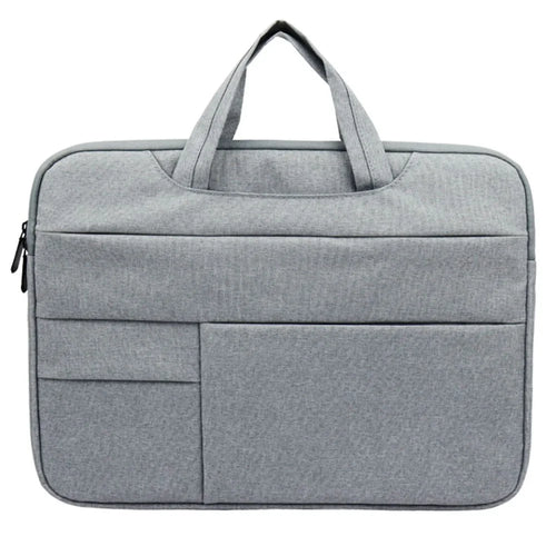 YOLINO QY-C015 14 inch Laptop Protection Case Soft Lining Anti-scratch Notebook Computer Sleeve Bag with Hiding Handle Strap - Grey - 1