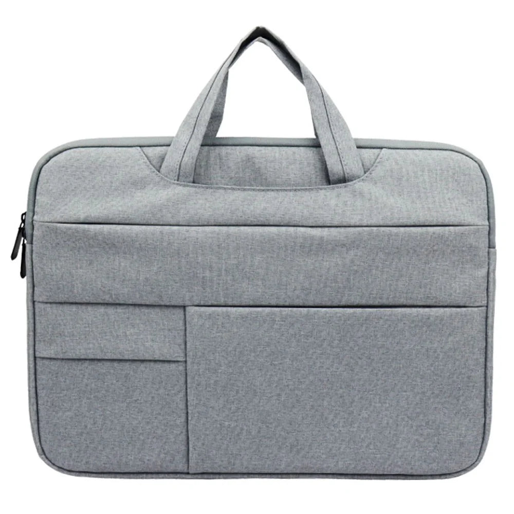 YOLINO QY-C015 13 inch Laptop Carrying Case Business Style Notebook Computer Handbag with Hiding Handle Strap - Grey - 1
